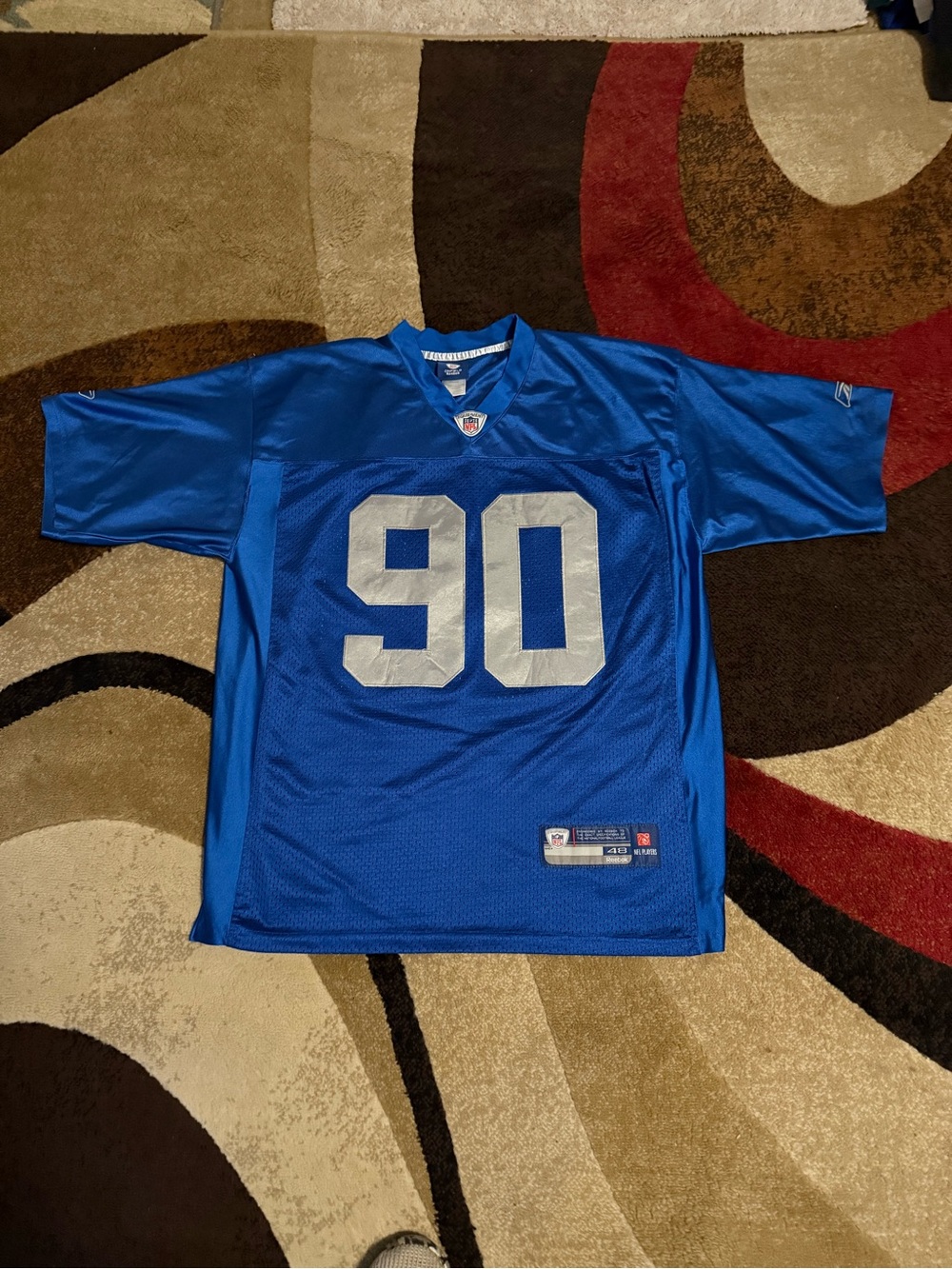 NFL Detroit Lions away football jersey awesome look size 48